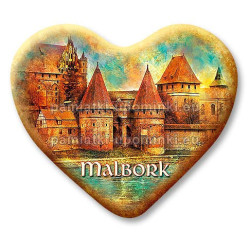 Magnes Malbork serce Dwie Wieże