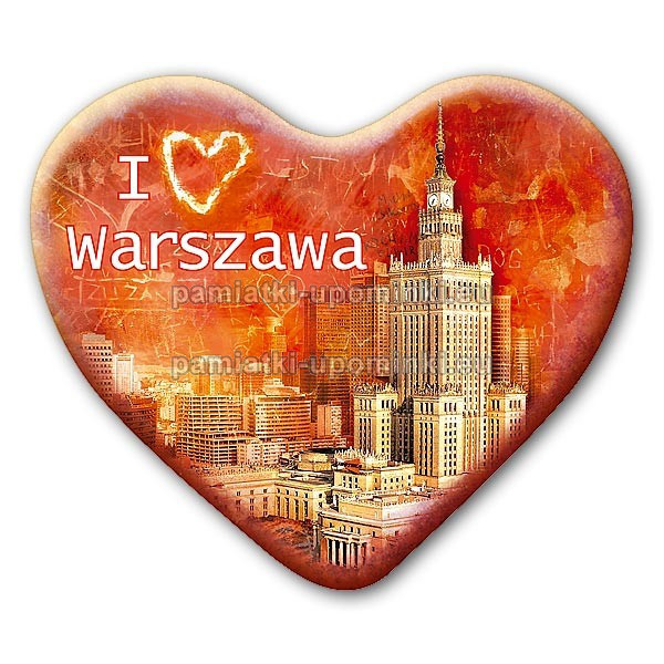 Magnes serce I love Warszawa Pałac